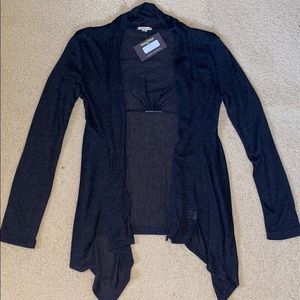 Zenana Outfitters Charcoal Gray Cardigan